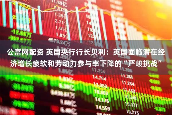 公富网配资 英国央行行长贝利：英国面临潜在经济增长疲软和劳动力参与率下降的“严峻挑战”