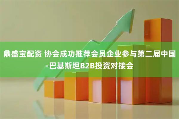 鼎盛宝配资 协会成功推荐会员企业参与第二届中国-巴基斯坦B2B投资对接会